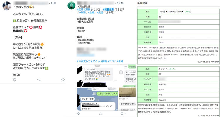 SNSでの個人間融資